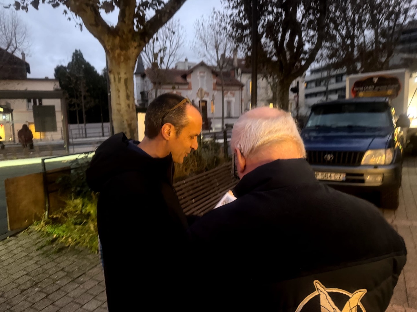 Membres du collectif sur le terrain